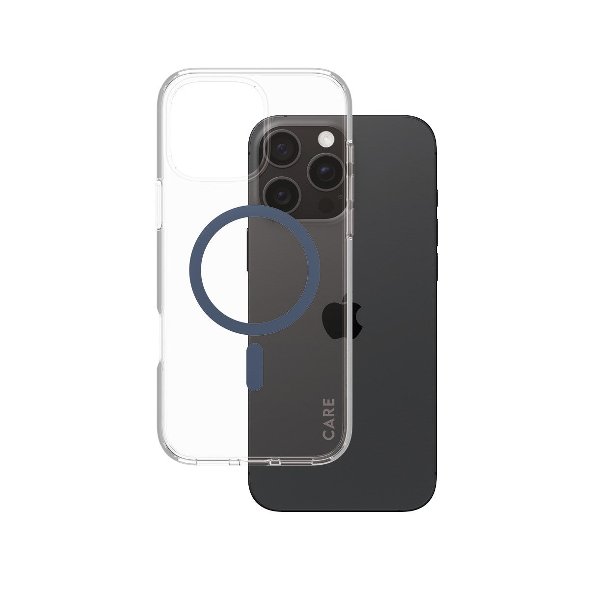 CARE by PanzerGlass® Flagship Case Transparent Urban Combat m. Blå MagSafe iPhone 16 Pro Max